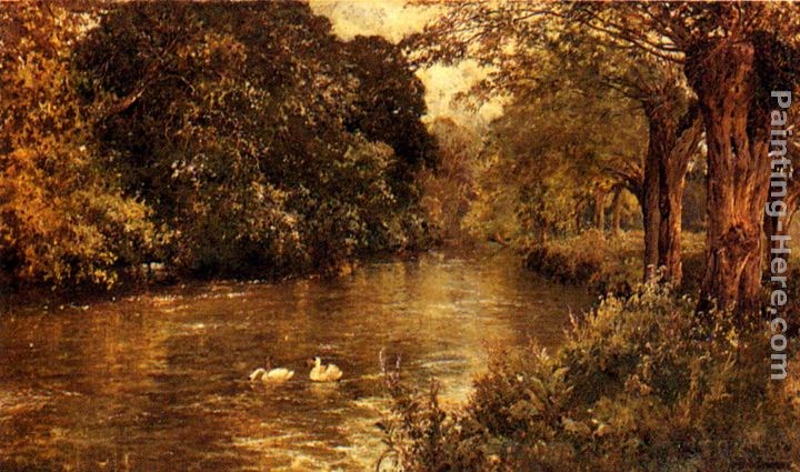 Alfred de Breanski Snr Neath O'er Hanging Boughs